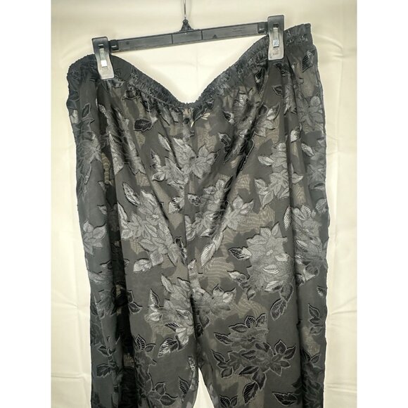 Vintage Gold Label Victoria's Secret Elastic Waist Lounge Pants Black Women’s Xl - Picture 3 of 14